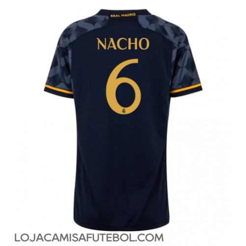 Camisa de Futebol Real Madrid Nacho #6 Equipamento Secundário Mulheres 2023-24 Manga Curta